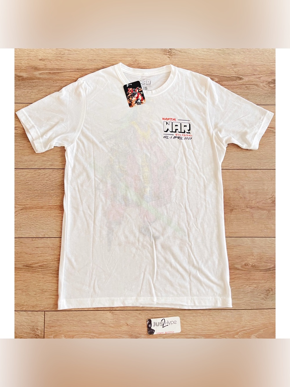 Martial War White Graphic Crew Neck T-Shirt